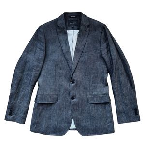 Banana Republic 100% Linen Herringbone Blazer Sport Coat Jacket Tailored 38R